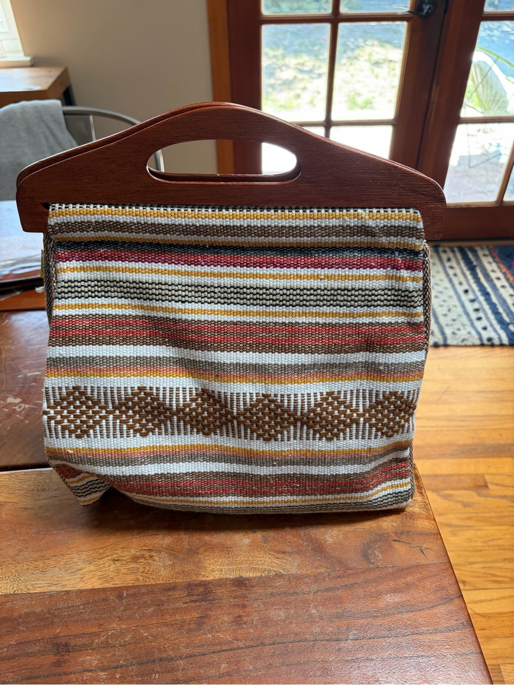 Mexican serape bag